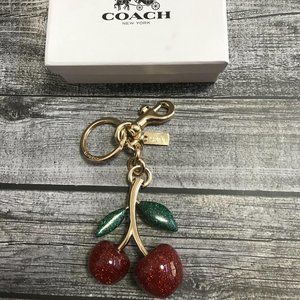 Coach Cherry Resin Bag Charm Keychain
